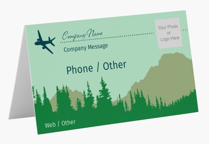 Design Preview for Design Gallery: Travel & Accommodation Folded Business Cards
