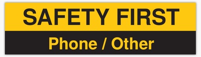 A safety social black yellow design