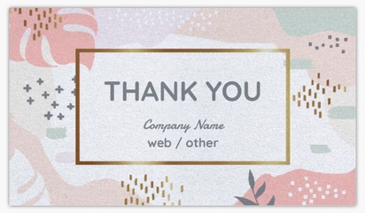 A thank you foil white gray design for Floral