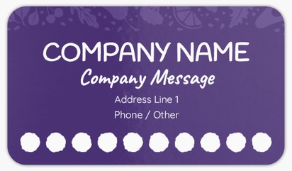 A loyalty card healthy purple gray design for Loyalty Cards