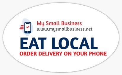 Design Preview for Design Gallery: Food & Beverage Bumper Stickers, Oval