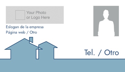 Un foto casas diseño gris azul con 2 imágenes