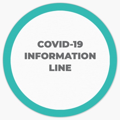 A coronavirus coronavirus information line blue white design