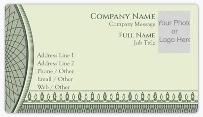 Design Preview for Design Gallery: Finance & Insurance Business Card Stickers