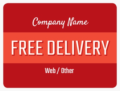A covid 19 meal delivery red design