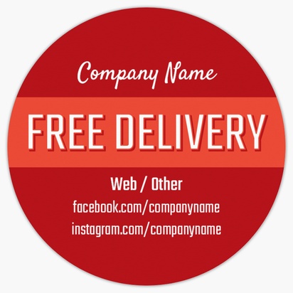 A sanitary delivery free delivery red orange design