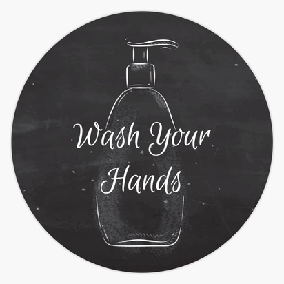 A wash your hands corona virus black design
