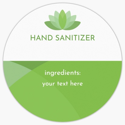 A hand disinfectant covid 19 green cream design