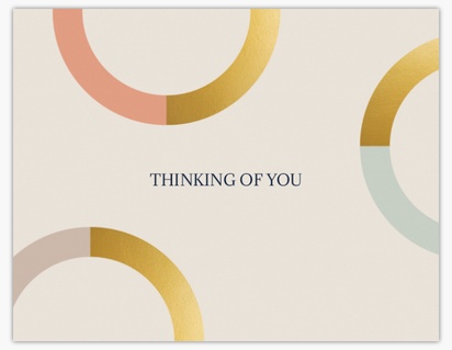 Design Preview for Design Gallery: Thinking of You Note Cards, Folded 10.7 x 13.9 cm
