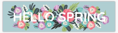 A floral spring white gray design for General Party
