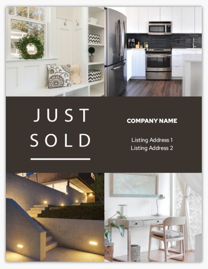 A real estate multiple photos gray design for Modern & Simple