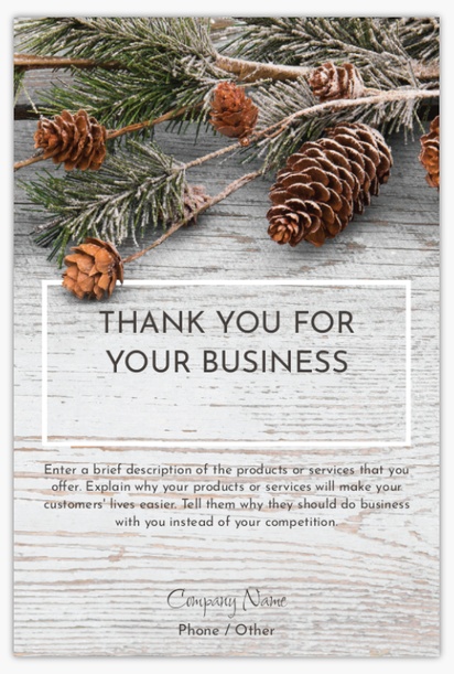 Design Preview for Holiday Postcards Templates, 6" x 9"