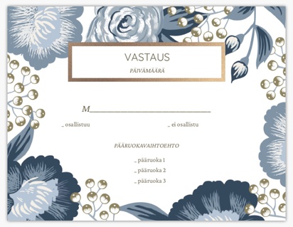 Mallin esikatselu Mallivalikoima: Kukat Vastausta pyydetään -kortit, 13.9 x 10.7 cm