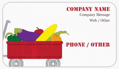 Design Preview for Agriculture & Farming Business Card Stickers Templates