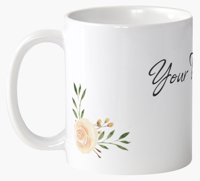 Design Preview for Design Gallery: Wedding Custom Mugs, Wrap-around