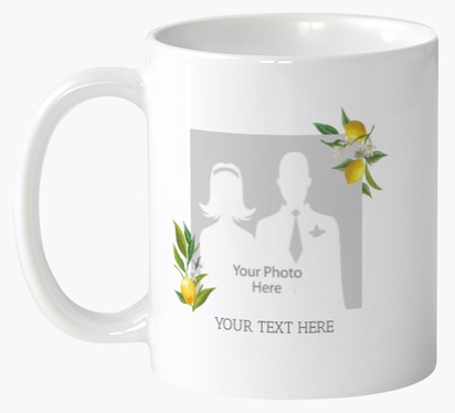 Design Preview for Design Gallery: Floral Personalised Mugs, 325 ml  2 Sided