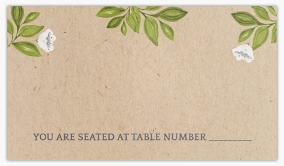 Design Preview for Floral Place Cards Templates
