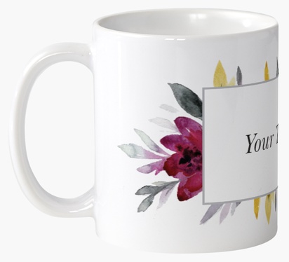 Design Preview for Design Gallery: Florals & Greenery Mugs
