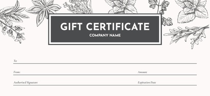 Design Preview for Design Gallery: Retro & Vintage Gift Certificates