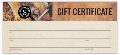 Design Preview for Design Gallery: Retro & Vintage Custom Gift Certificates