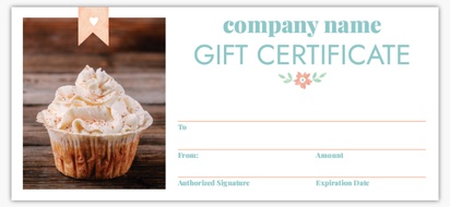 Design Preview for Design Gallery: Food & Beverage Custom Gift Certificates