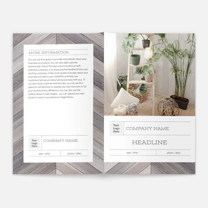 Design Preview for Design Gallery: Brochures, A5 Bi-fold
