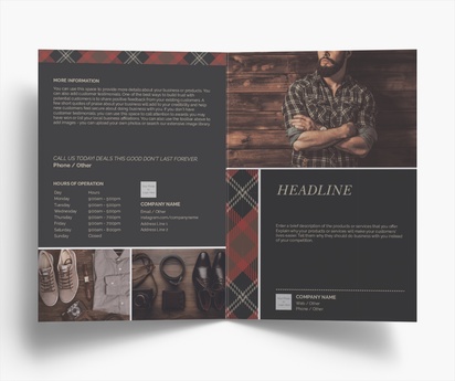 Design Preview for Design Gallery: Fashion & Modelling Folded Leaflets, Bi-fold A5 (148 x 210 mm)