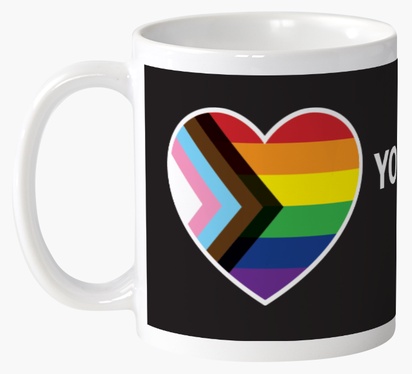 Design Preview for Design Gallery: Pride Personalised Mugs, 325 ml  Wrap-around