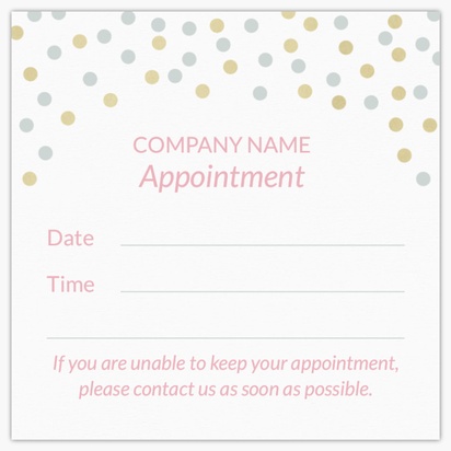 A zábava ハンドメイド pink gray design for Appointment Cards