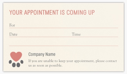 A dog appointment veterinary white gray design for Appointments