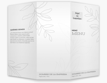Un vegetación insignia diseño crema blanco para Elegante con 2 imágenes