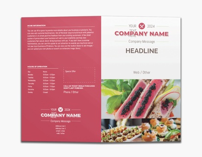 Design Preview for Design Gallery: Food & Beverage Custom Brochures, 8.5" x 11" Bi-fold