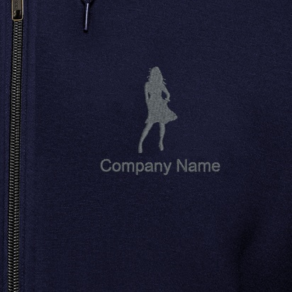 Design Preview for Design Gallery: Art & Entertainment Hoodies, Navy Blue