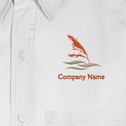 Design Preview for Design Gallery: Agriculture & Farming Men's Embroidered Dress Shirts, Men's White