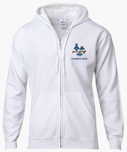 Design Preview for Design Gallery: Retail & Sales Zip Up Hoodies