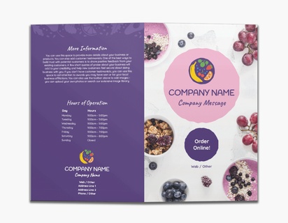Design Preview for Design Gallery: Organic Food Stores Custom Brochures, 8.5" x 11" Bi-fold