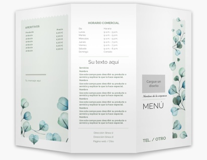 Un menú elegante diseño gris para Menús con 1 imágenes