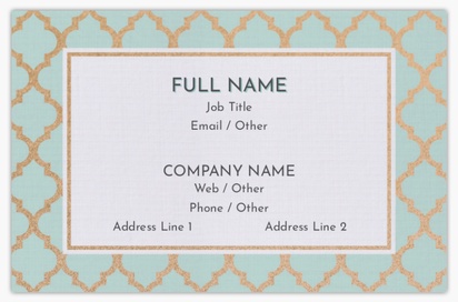 Design Preview for Design Gallery: Beauty Consulting & Pampering Linen Business Cards