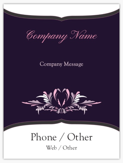 A wedding planner event purple white design for General Party