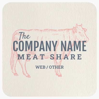 A local meat meat share white gray design