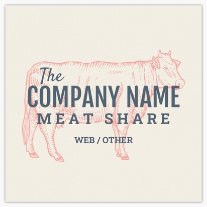 A local meat meat share gray blue design