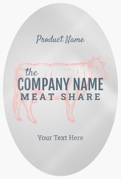 Design Preview for Design Gallery: Agriculture & Farming Roll Labels, Oval 7.5 x 5 cm