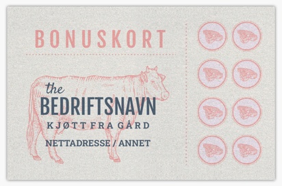 Forhåndsvisning av design for Designgalleri: Kjøttbutikker Visittkort av perlemorspapir