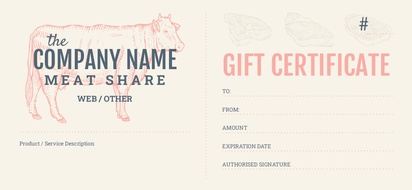 Design Preview for Design Gallery: Farmers Market Gift Certificates