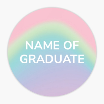 A 2020 tie dye text white pink design for Graduation