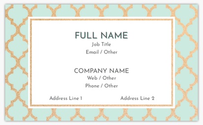 Design Preview for Design Gallery: Beauty Consulting & Pampering Standard Business Cards, Standard (91 x 55 mm)