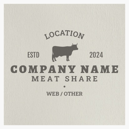 A meat share grass fed meat cream gray design