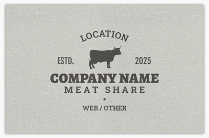 Design Preview for Design Gallery: Butcher Shops Pearl Business Cards