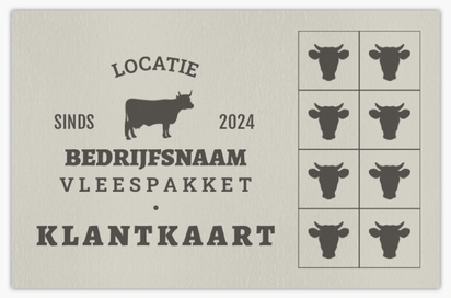 Voorvertoning ontwerp voor Ontwerpgalerij: Boerenmarkt Visitekaartjes natuurpapier