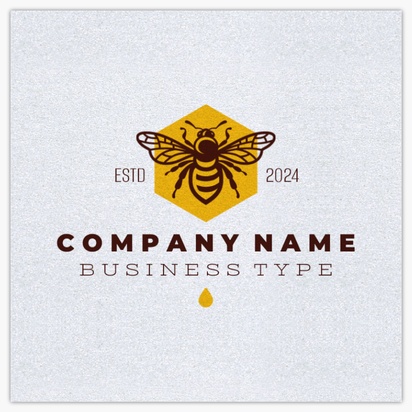 A raw honey apiary brown orange design for Modern & Simple